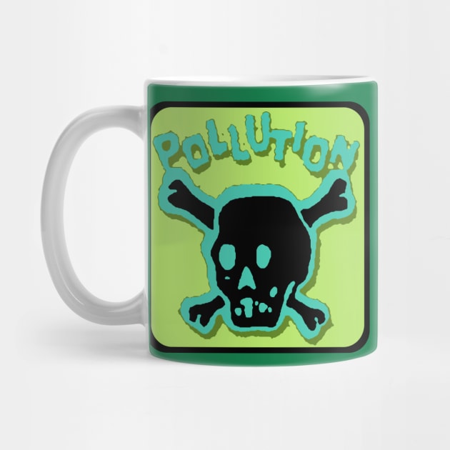 Pollution Skull (Toxic Green) by Durvin